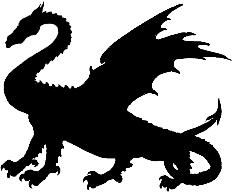 Majestic Dragon Silhouette