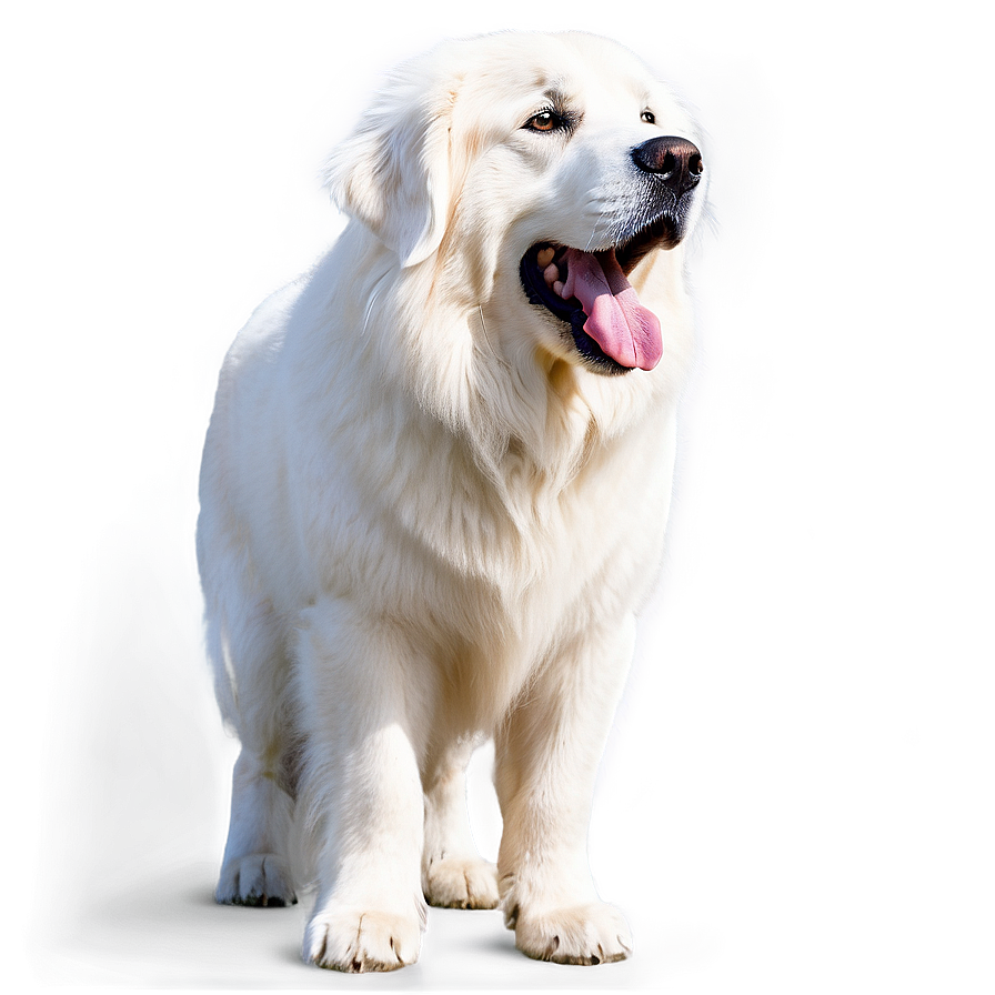 Majestic Great Pyrenees Standing Png 38