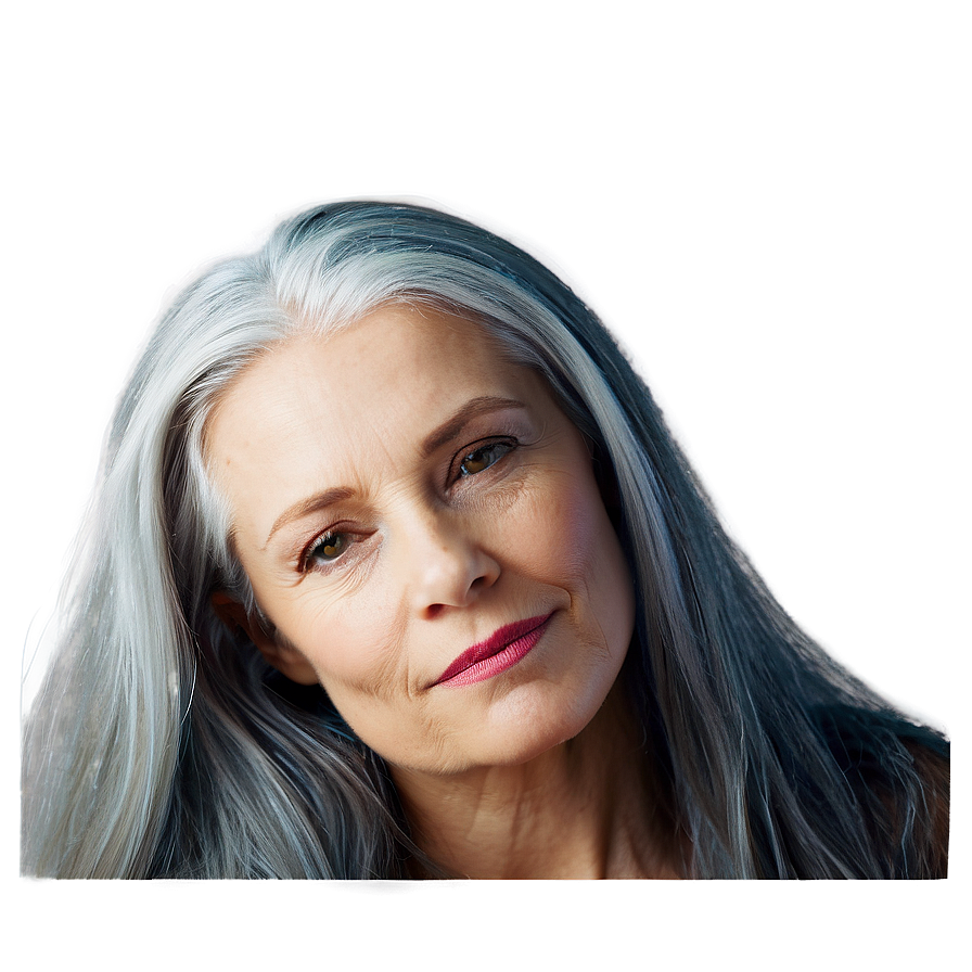 Majestic Grey Hair Png 06282024