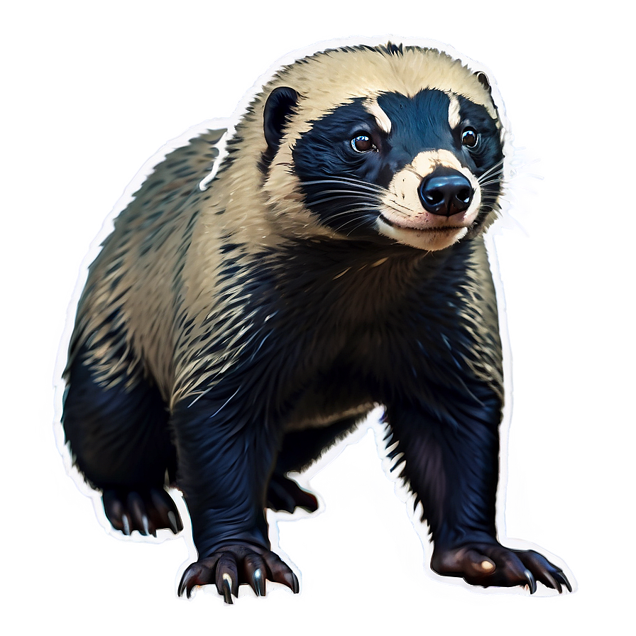 Majestic Honey Badger Pose Png Fud83