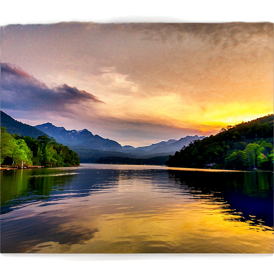 Majestic Lake Mountain View Png 06282024