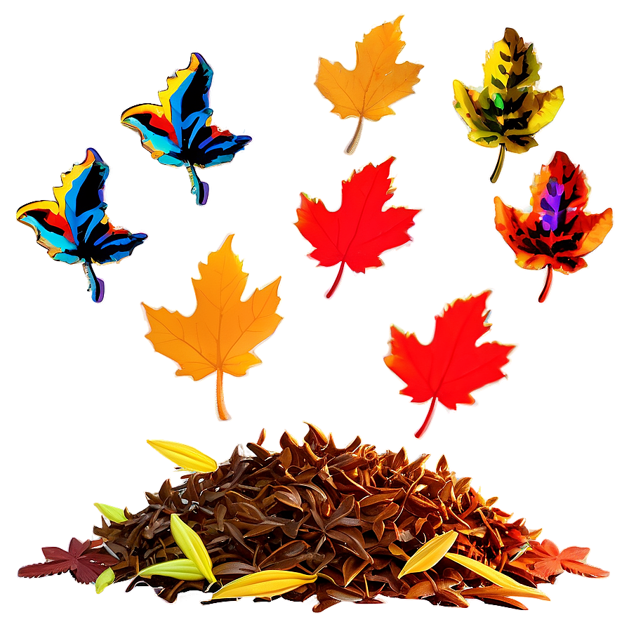 Majestic Leaf Pile Png 53