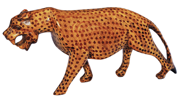 Majestic Leopard Black Background PNG with transparent background