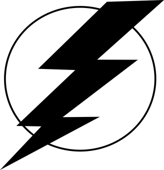 Majestic Lightning Strike Night Sky PNG with transparent background