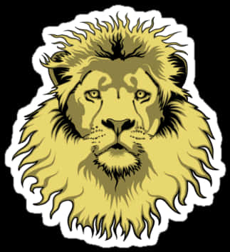 Majestic Lion Graphic PNG with transparent background