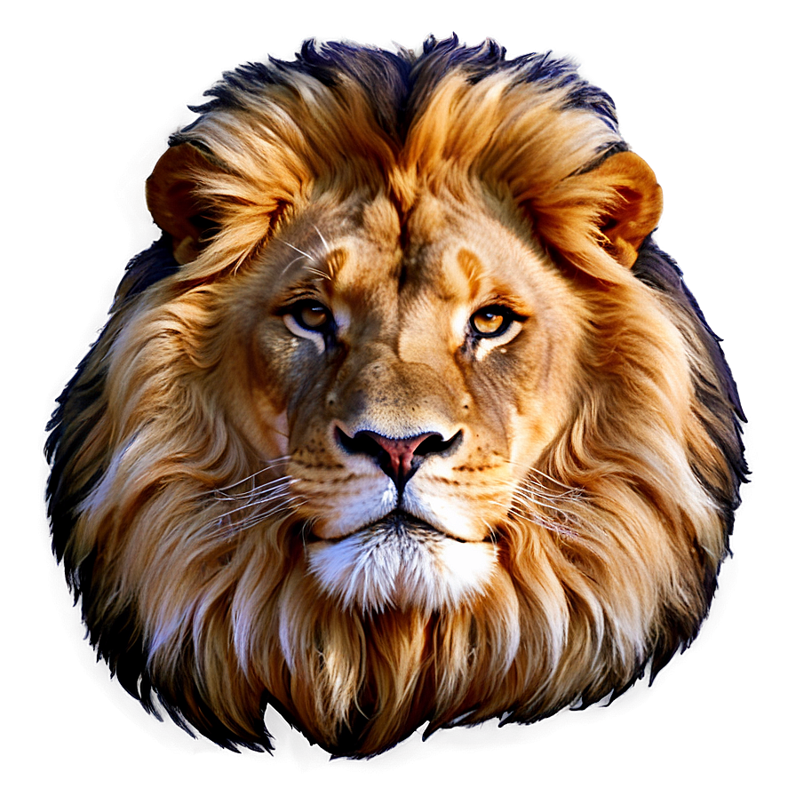 Majestic Lion Portrait Png Fwc5