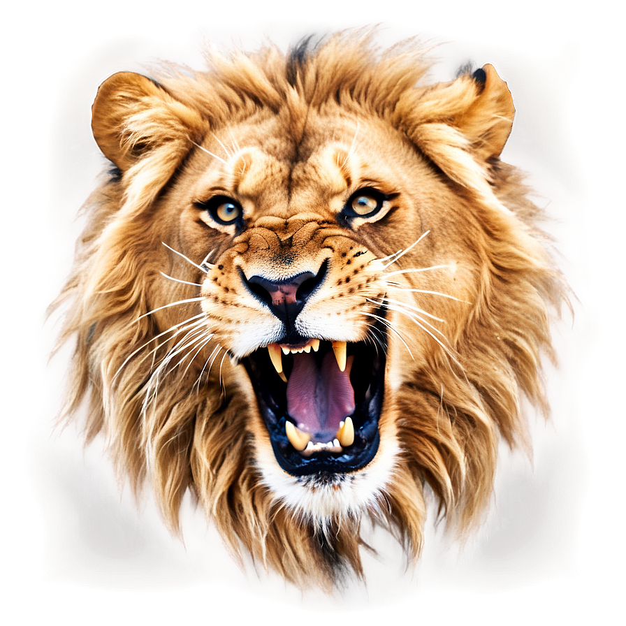 Majestic Lion Roaring Png Xsj