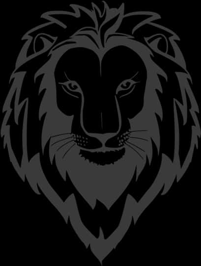 Majestic_ Lion_ Silhouette_ Art PNG with transparent background