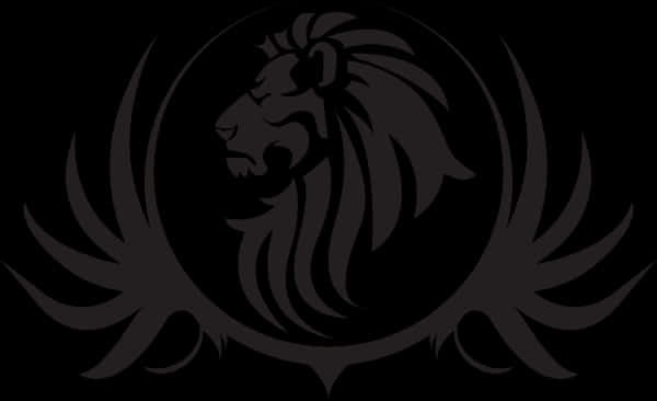 Majestic_ Lion_ Silhouette_ Artwork PNG with transparent background