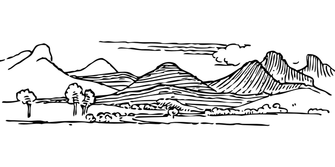 Majestic_ Mountain_ Peaks_ Night_ Sky PNG with transparent background