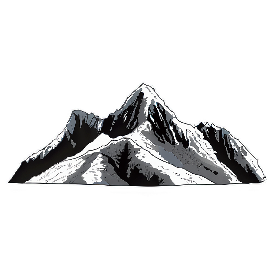 Majestic Mountain Peaks Png Igy