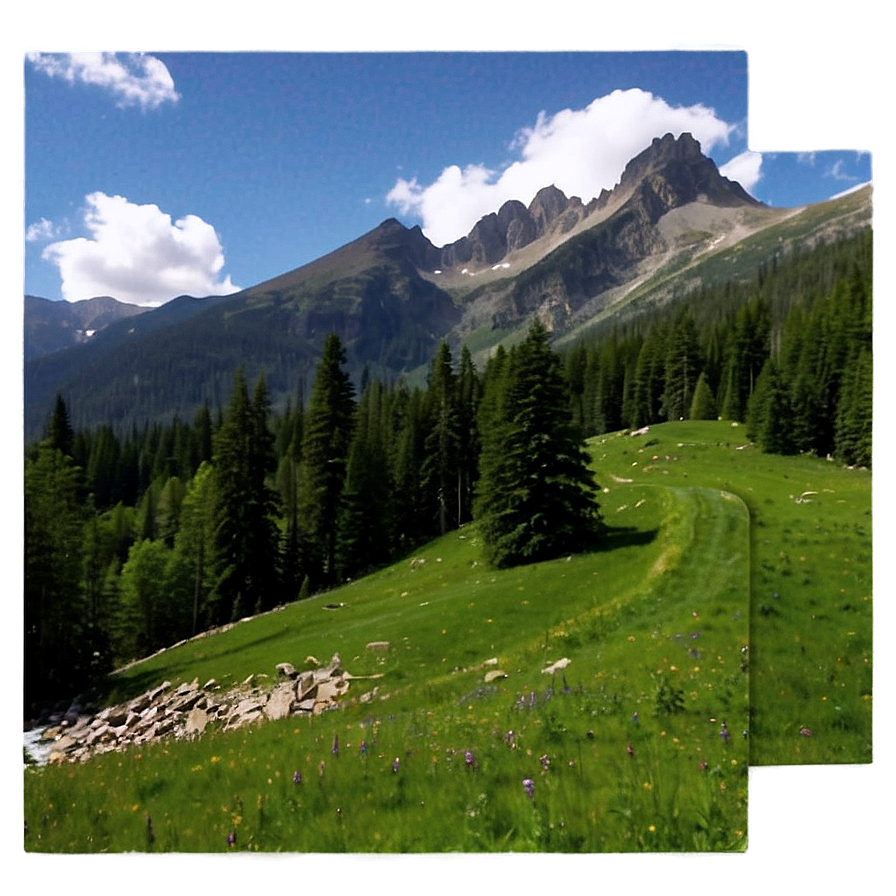 Majestic Mountain View Picture PNG 05212024 PNG with transparent background