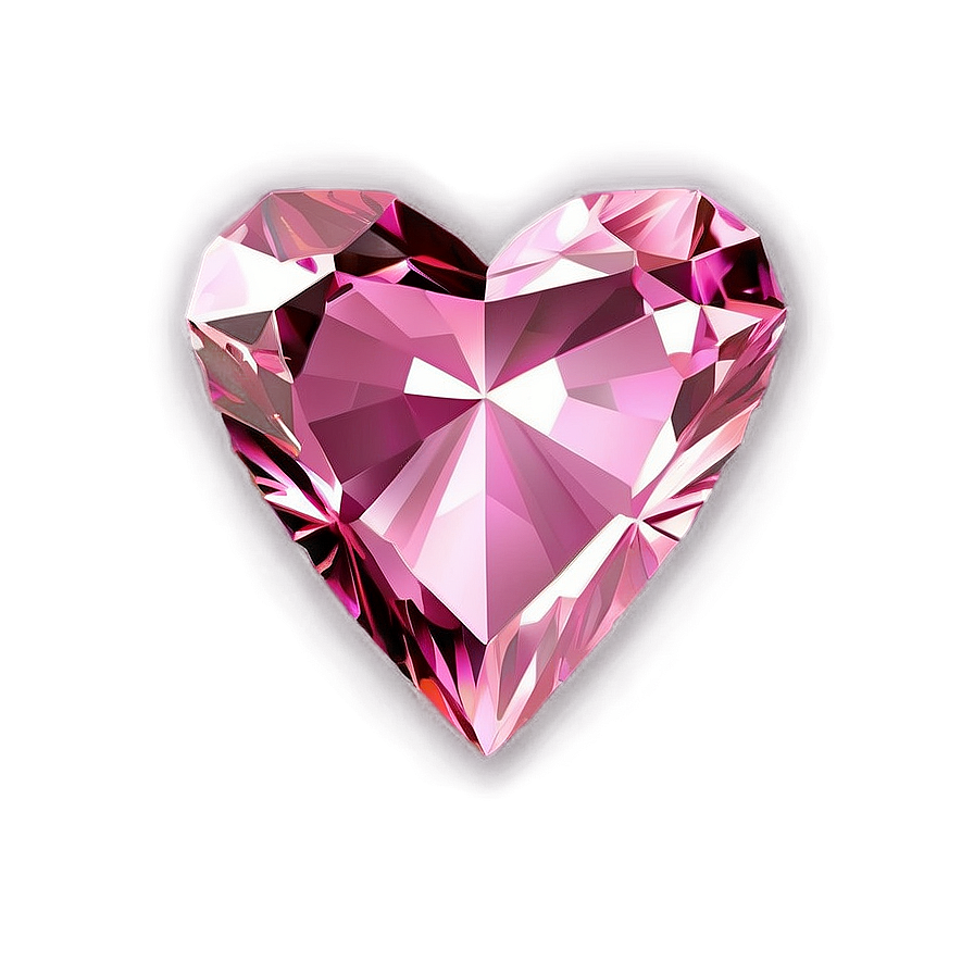 Majestic Pink Heart Diamond Png Tnl