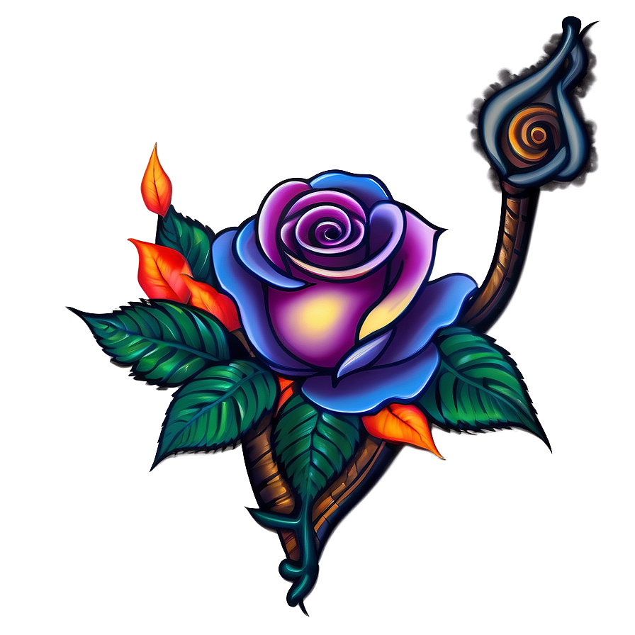 Majestic Rose Tattoo Draft Png 62