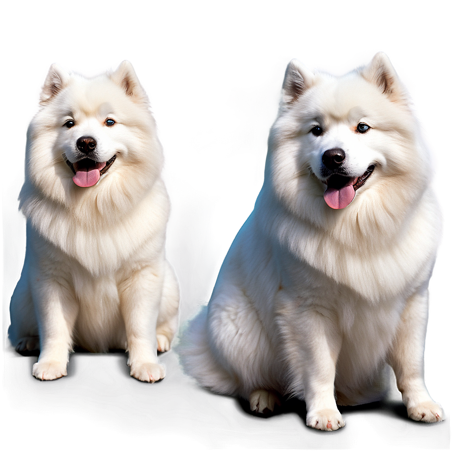 Majestic Samoyed Portrait Png Yjw