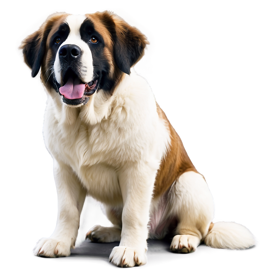 Majestic St Bernard Standing Png Qkx