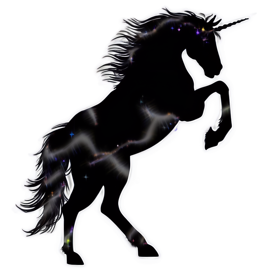 Majestic Unicorn Silhouette PNG 39 PNG image with a transparent background, free high-resolution download