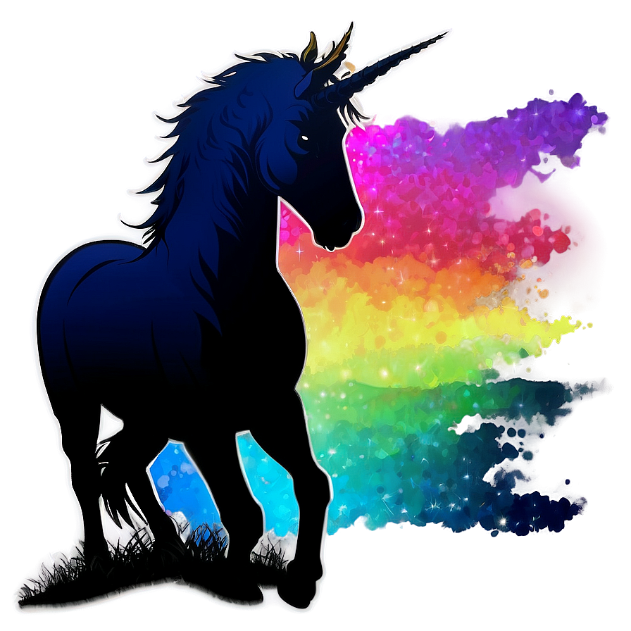 Majestic Unicorn Silhouette PNG eul53 PNG image with a transparent background, free high-resolution download