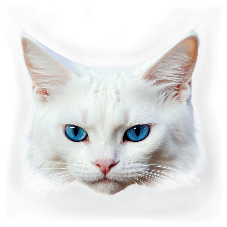 Majestic White Cat Png B