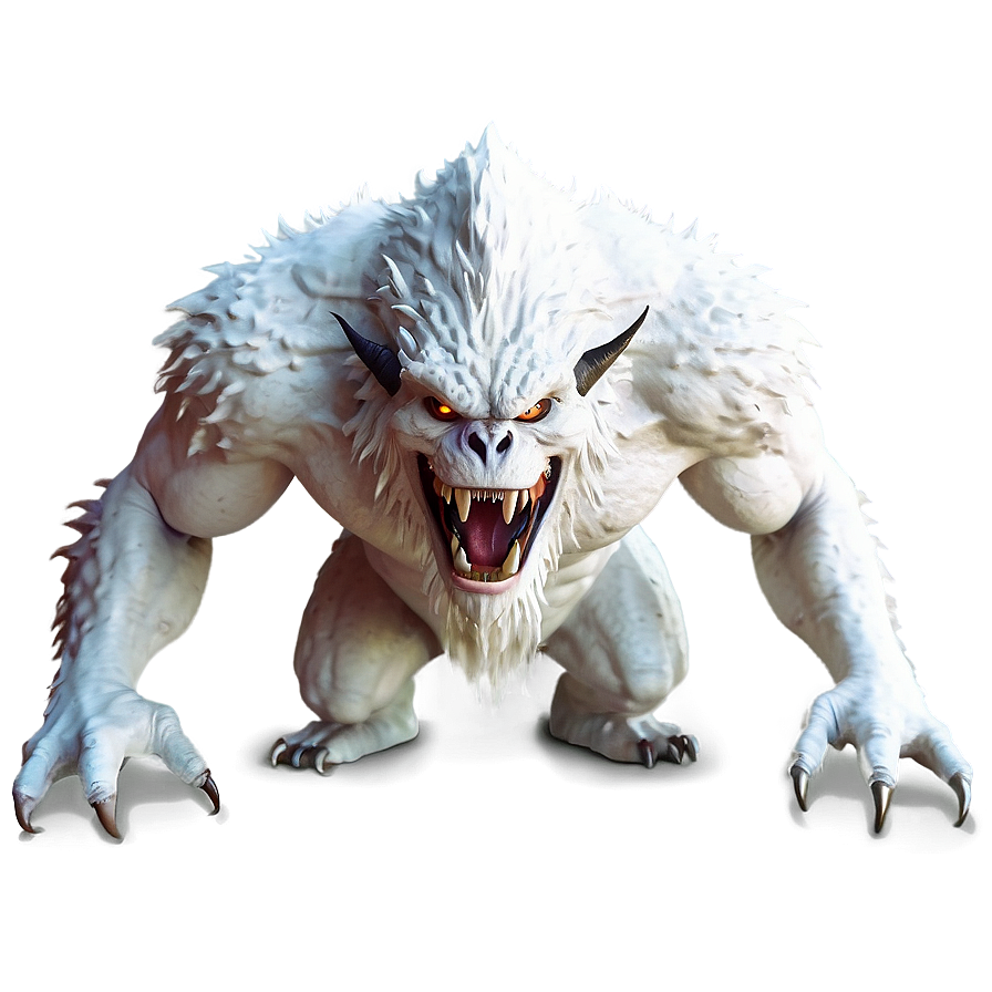 Majestic White Monster Png 06212024