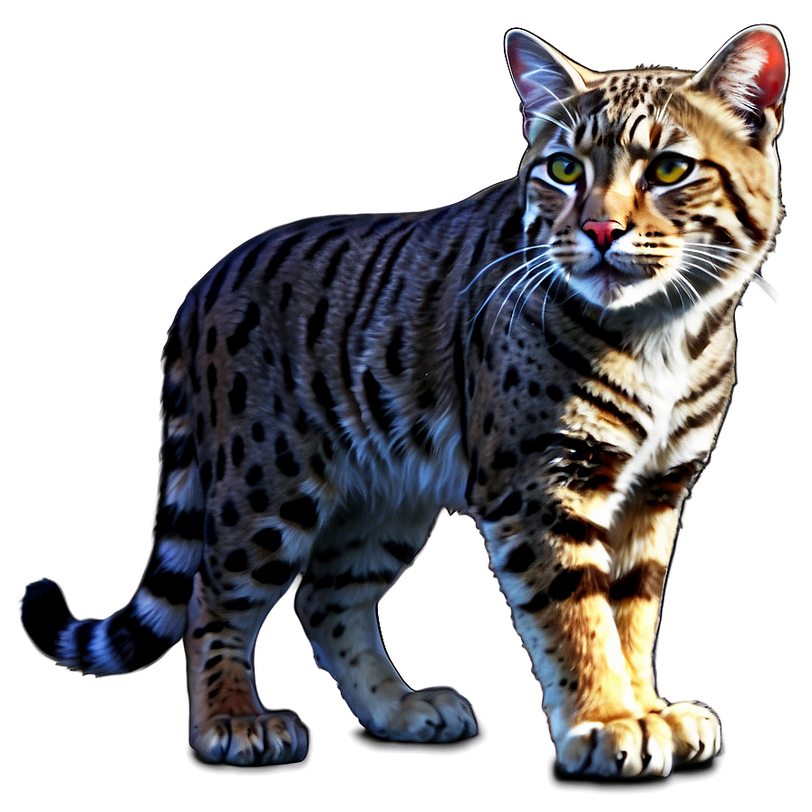 Majestic Wildcat Artwork Png Sie