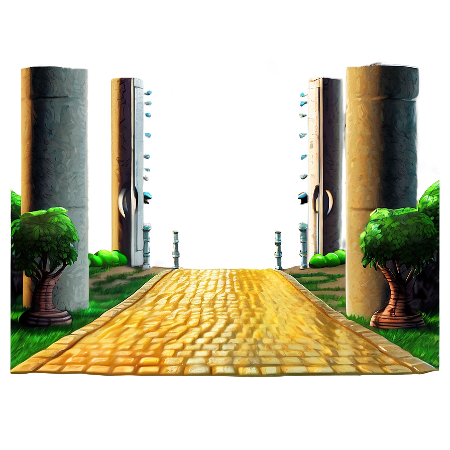 Majestic Yellow Brick Road Entrance Png 38 Image