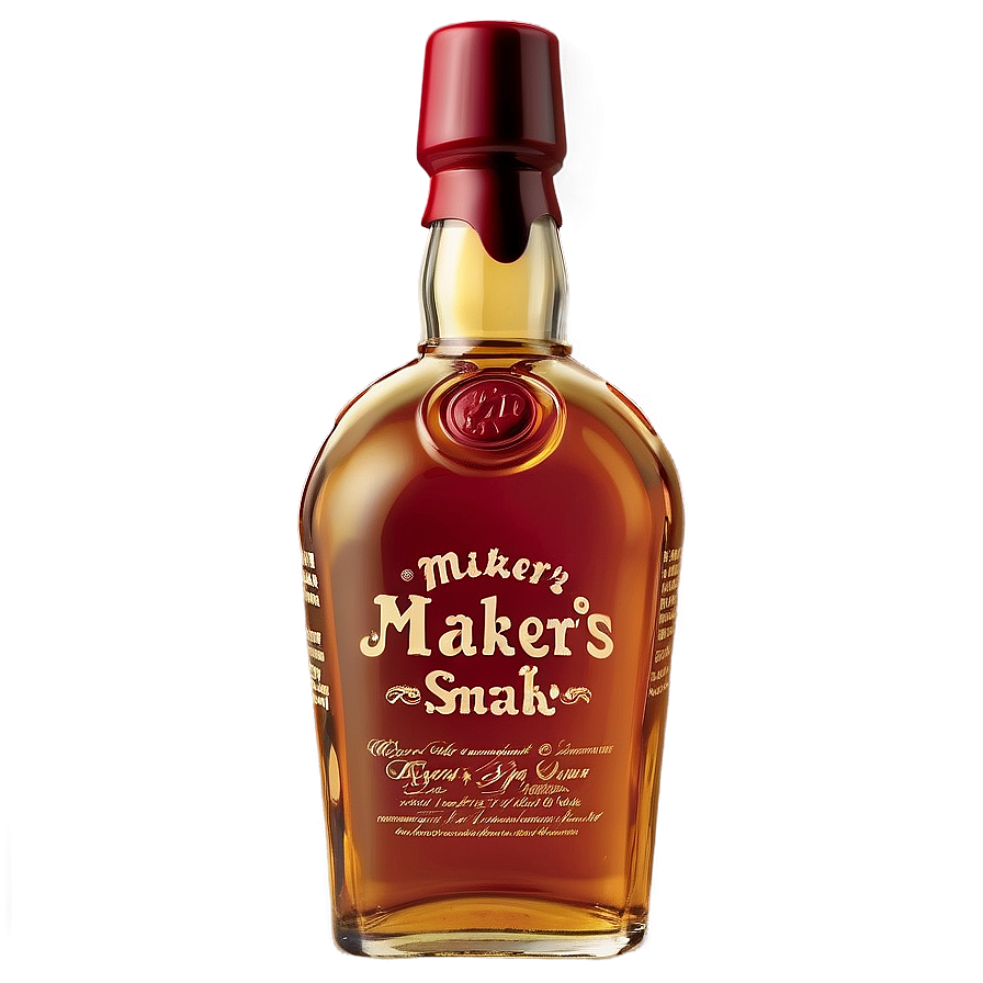 Makers Mark Whiskey Bottle Png Axs