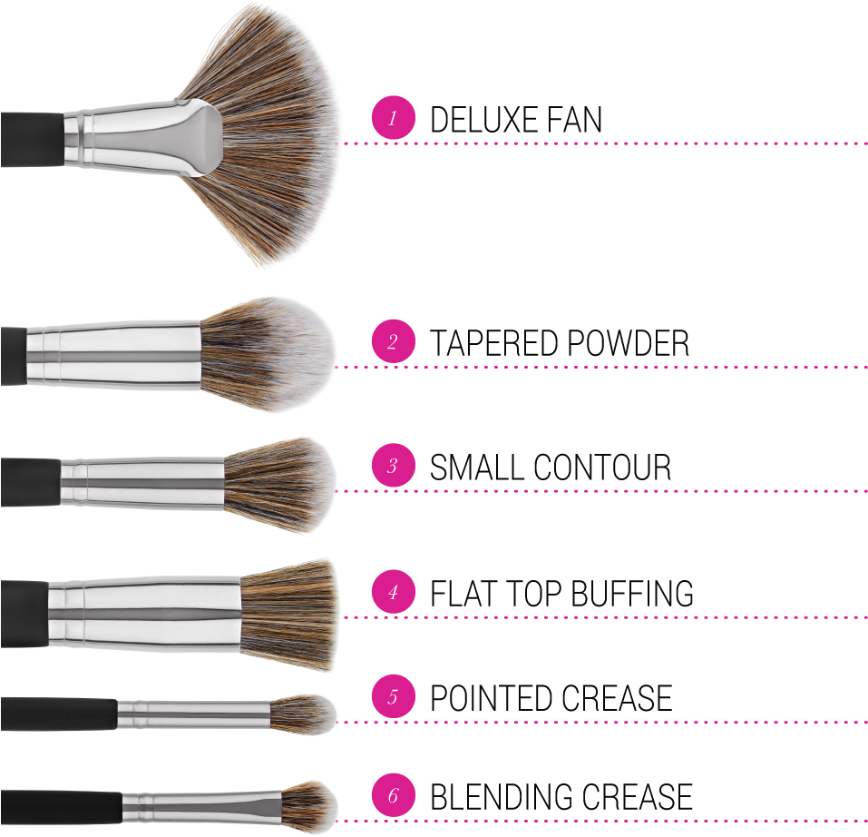 Makeup Brush Typesand Uses