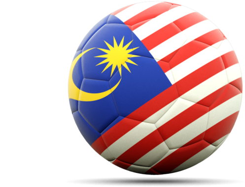 Malaysia Flag Soccer Ball PNG with transparent background