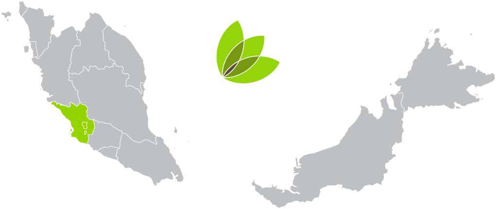 Malaysia Map Green Eco Zone PNG with transparent background