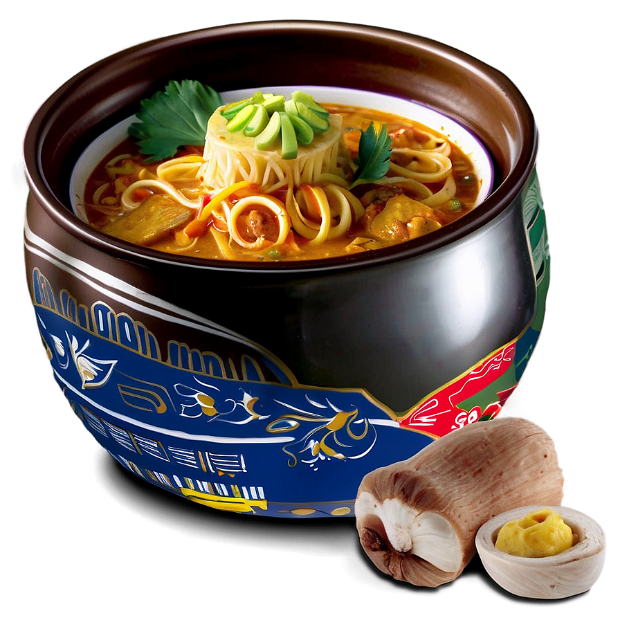 Malaysian Curry Laksa PNG sup18 PNG with transparent background