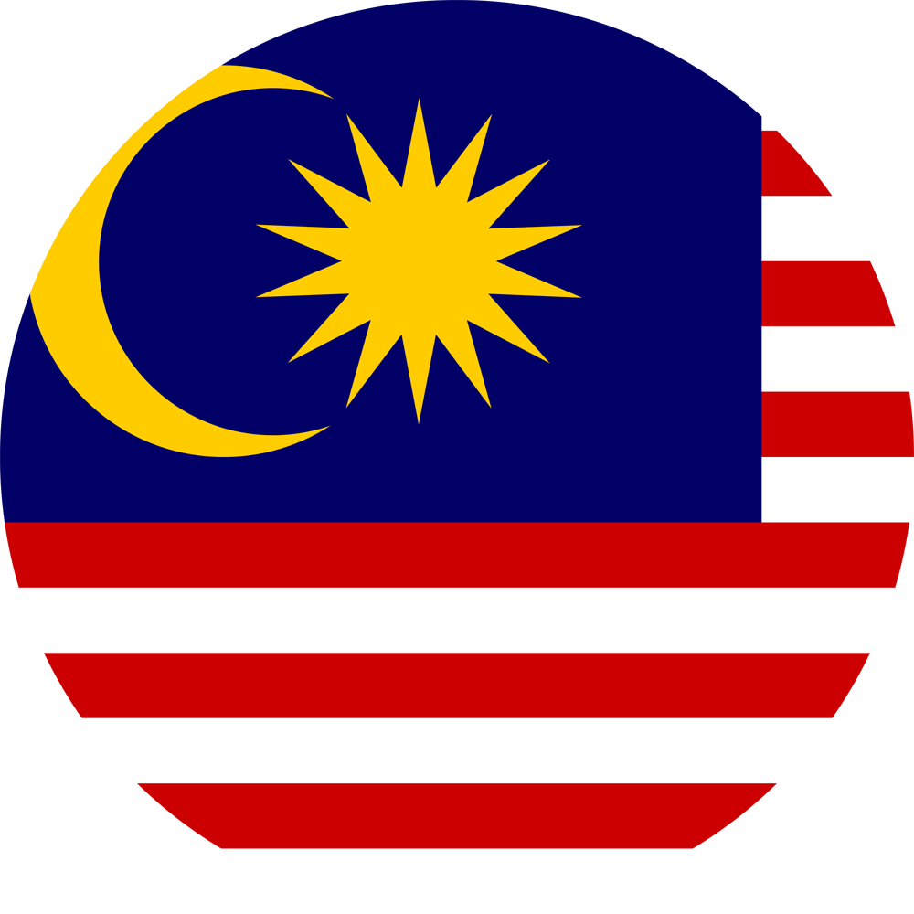 Malaysian Flag Graphic PNG with transparent background