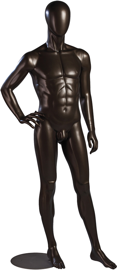 Male Mannequin Posing Black