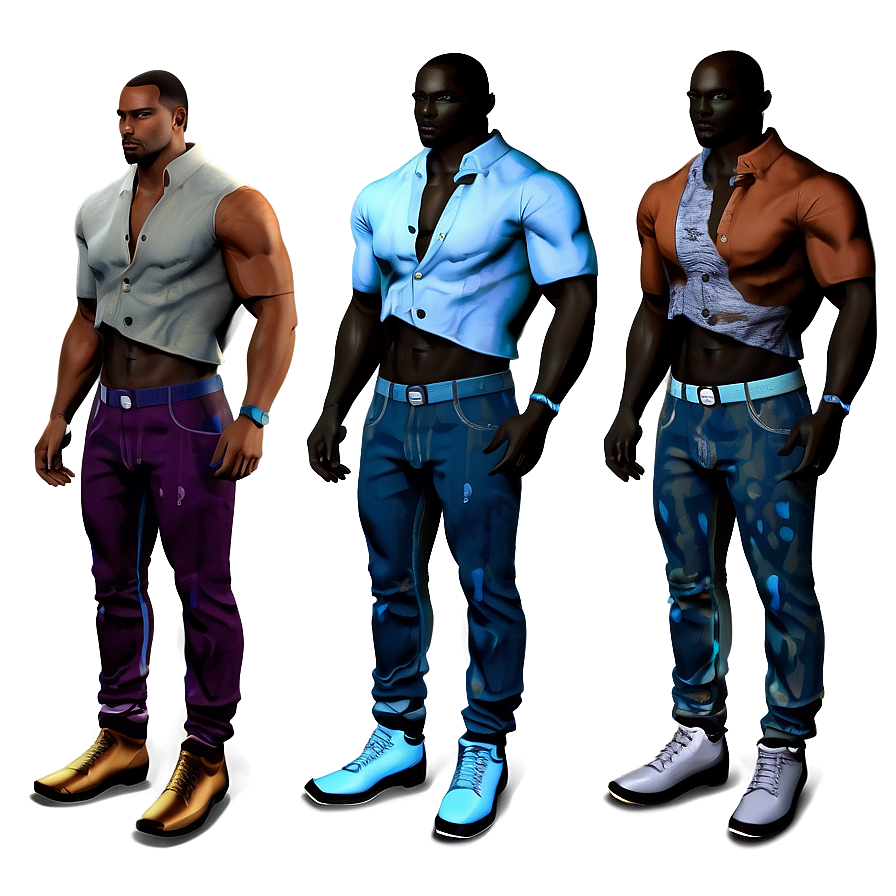 Male Model Outfit PNG 06112024 896x896 PNG image with a transparent background, free high-resolution download