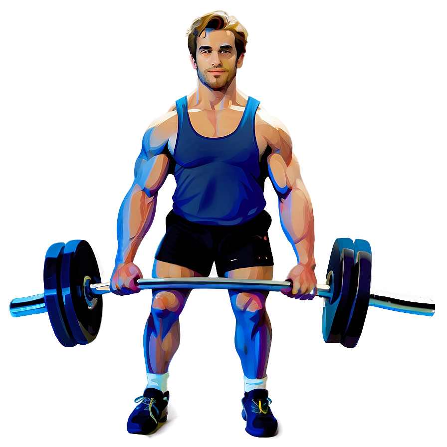 Male Weightlifter Icon Png 90