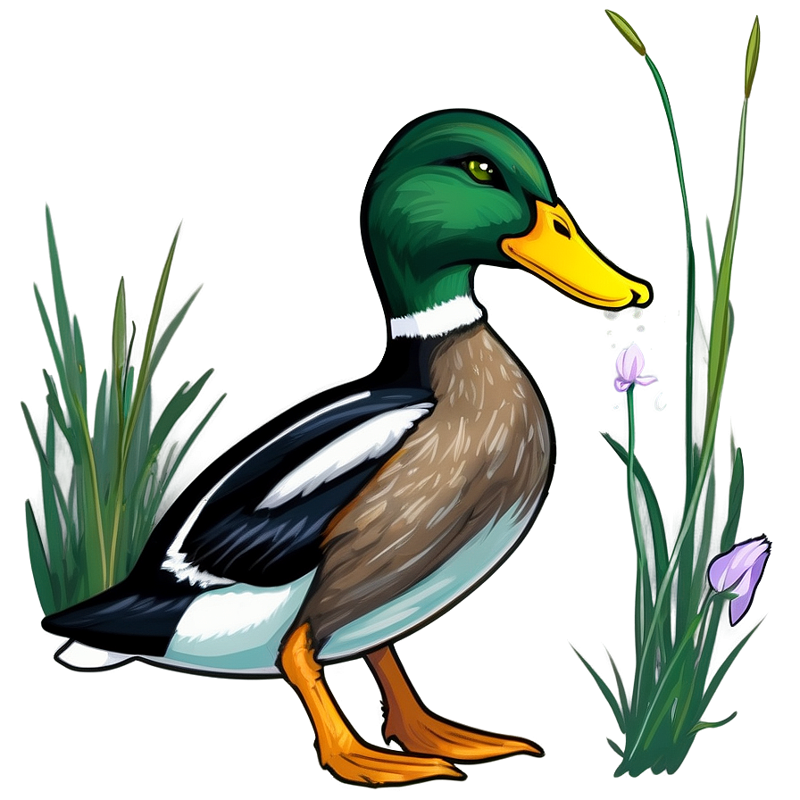 Mallard Duck Feeding Png Wia94