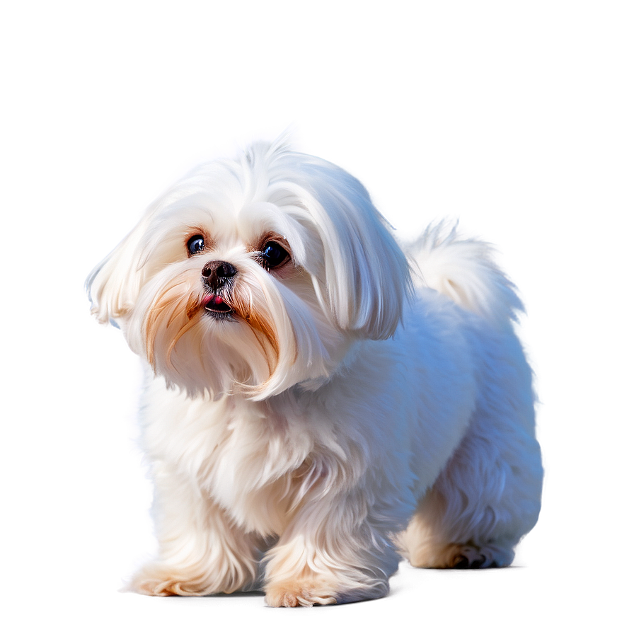 Maltese In Snow Png 6