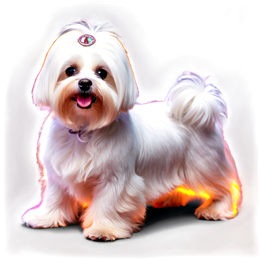 Maltese With Glowing Fur Png Usn75