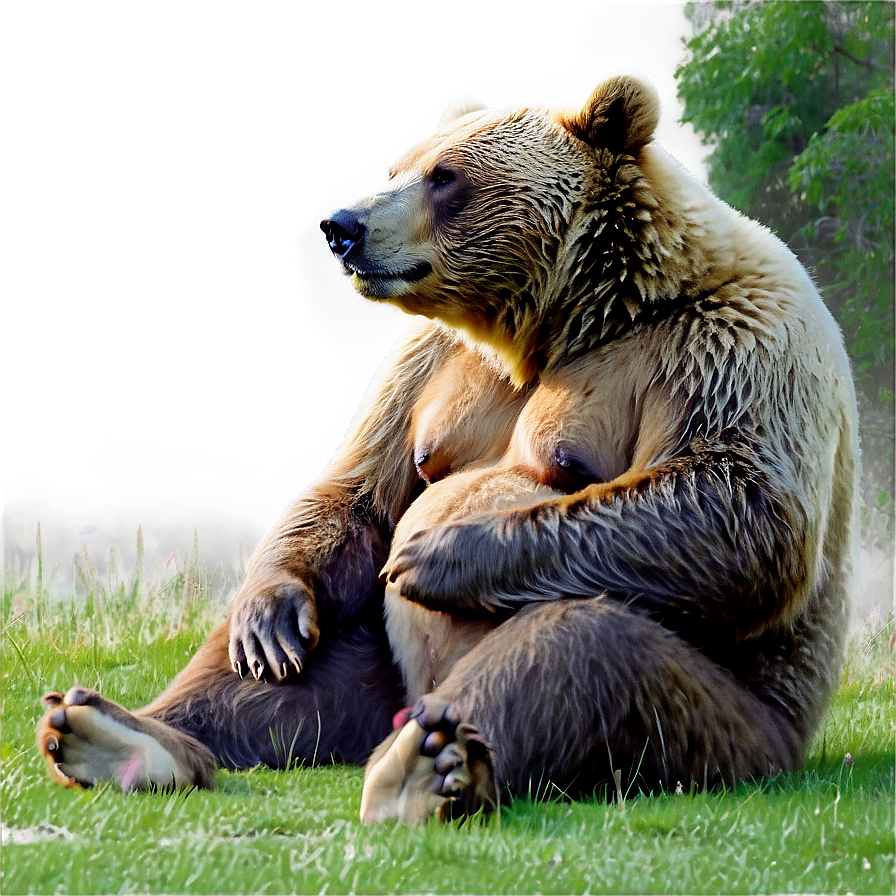 Mama Bear Meditation Relax Png 58