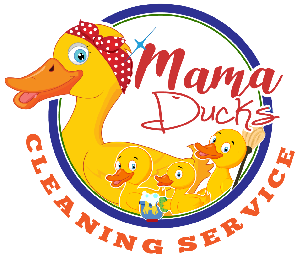 Mama Ducks Cleaning Service Logo