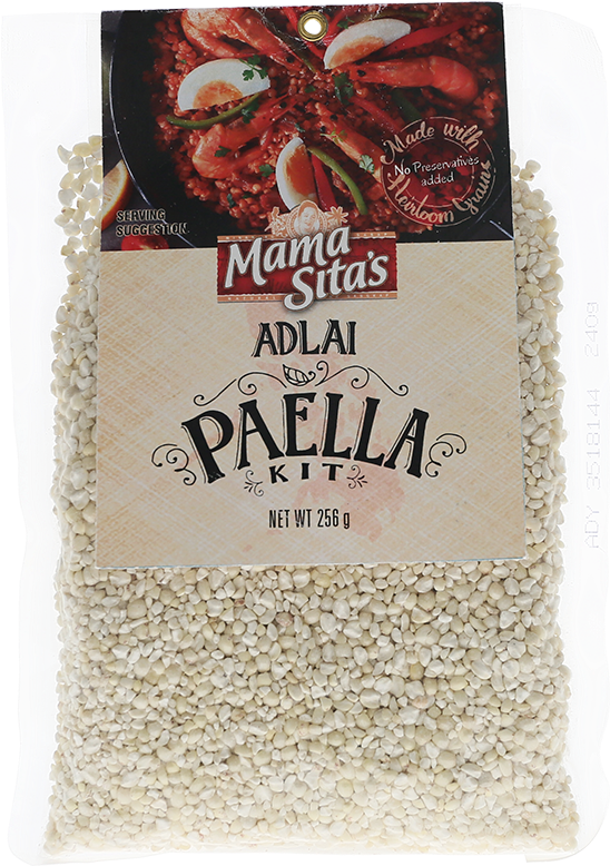 Mama Sitas Adlai Paella Kit Packaging