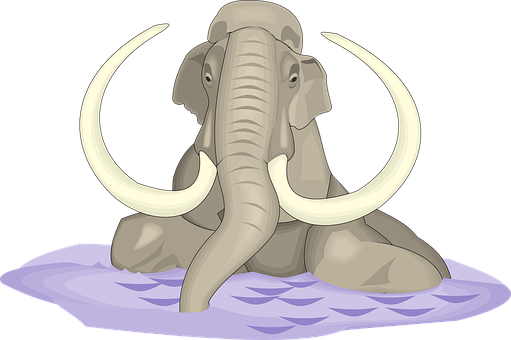 Mammoth_ Illustration_on_ Water