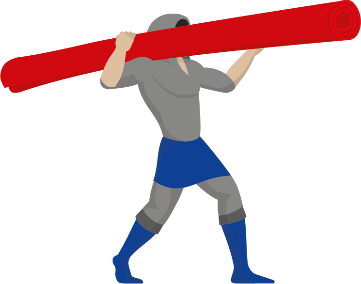 Carpet Man - Carpet Cartoon Man, HD Png Download PNG with transparent background