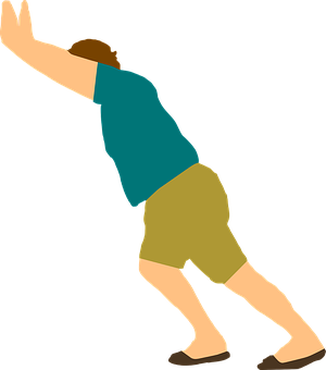 Man Dabbing Silhouette