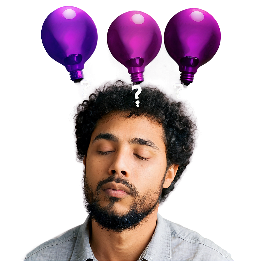 Man Dreaming Up Ideas Png Dvj3