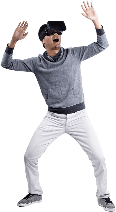 People Virtual Reality Png - Person Using Vr Png, Transparent Png PNG image with a transparent background, free high-resolution download