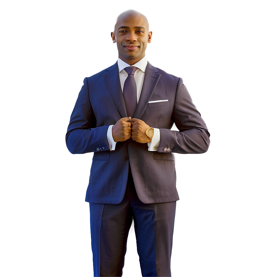 Man In Blue Suit Png 16