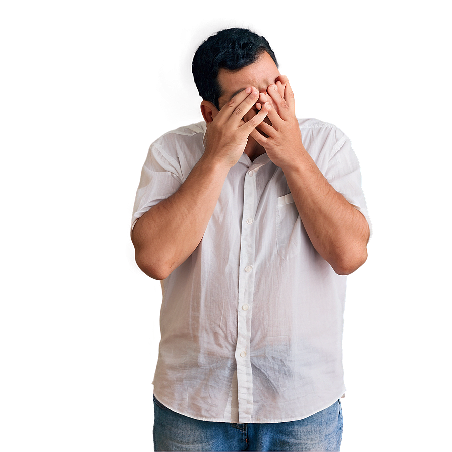 Man in Emotional Pain PNG qsu7 PNG with transparent background