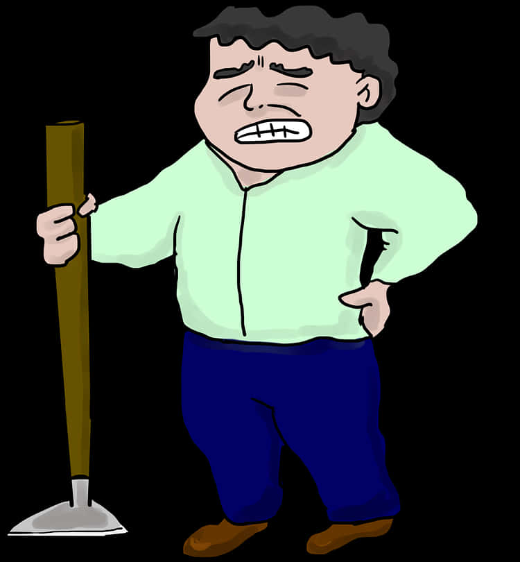 Back Pain, Backache, Ache, Aching, Pain, Hurt, Strain - Work Back Pain Cartoon, HD Png Download PNG with transparent background