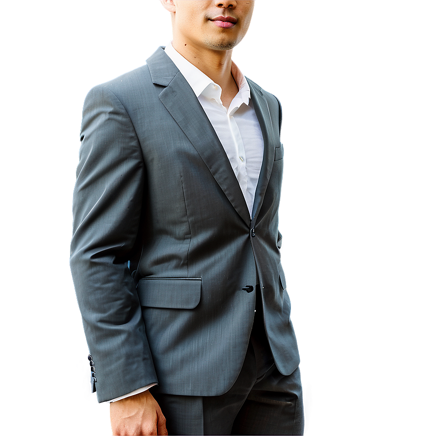 Man In Suit Standing Png Gtt